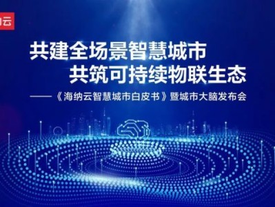 《海纳云智慧城市白皮书》暨海纳云城市大脑正式发布，点燃数字经济发展强引擎